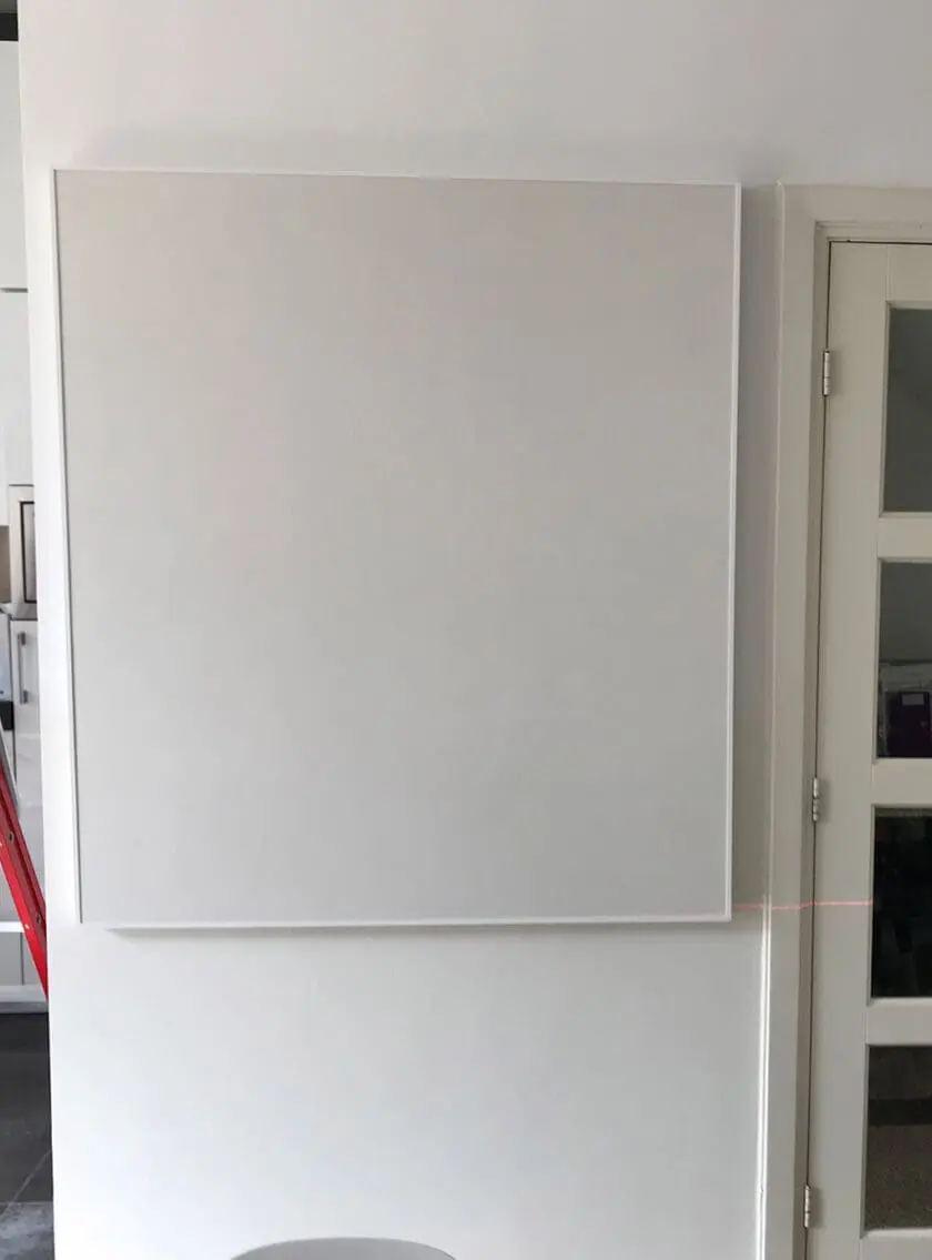 keuken wandpaneel dempend wit