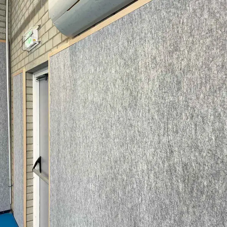 akoestiek gymzaal petvilt wandpanelen