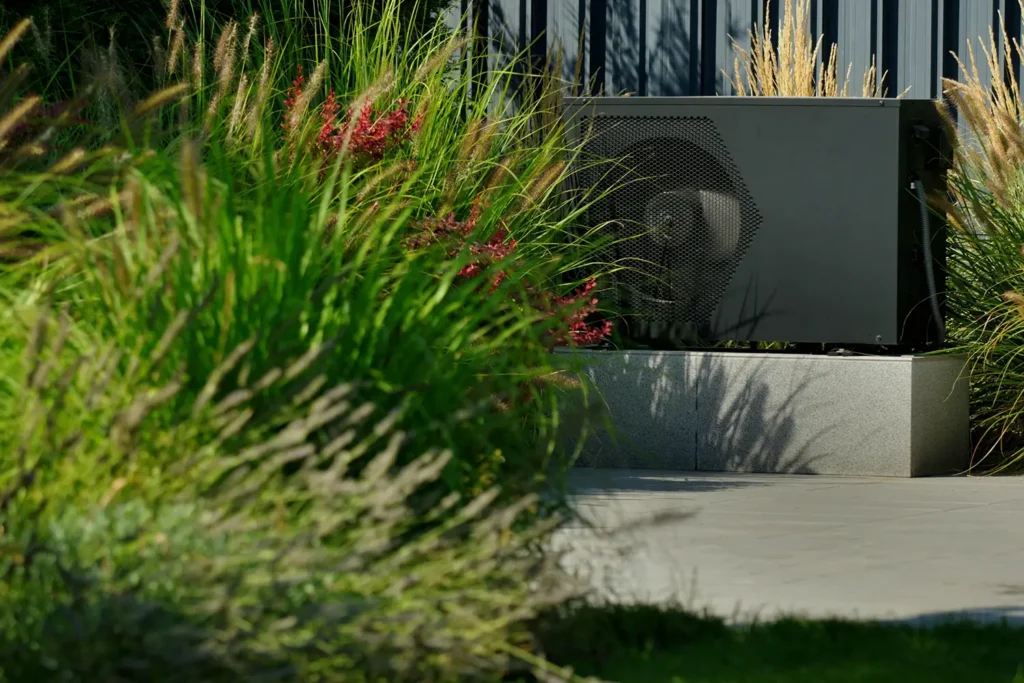 warmtepomp planten geluidsreflectie