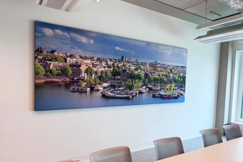 akoestiek verbeteren kantoor fotopaneel